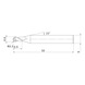 MITSUBISHI MATERIALS MP2SBR0030S06 MITSUBISHI, VHM-Kugelkopffr&auml;ser &Oslash;0.6 mm - MP2SB, VHM-Kugelkopffr&auml;ser - 2