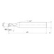 MITSUBISHI MATERIALS MP2SBR0030 MITSUBISHI, VHM-Kugelkopffr&auml;ser &Oslash;0.6 mm - MP2SB, VHM-Kugelkopffr&auml;ser - 2