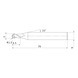 MITSUBISHI MATERIALS MP2SBR0150 MITSUBISHI, VHM-Kugelkopffr&auml;ser &Oslash;3 mm - MP2SB, VHM-Kugelkopffr&auml;ser - 2