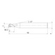 MP2SSBR0050 MITSUBISHI, VHM-Kugelkopffräser Ø1 mm - MP2SDB, VHM-Kugelkopffräser - 2