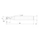 MITSUBISHI MATERIALS MP2SSBR0100 MITSUBISHI, VHM-Kugelkopffr&auml;ser &Oslash;2 mm - MP2SDB, VHM-Kugelkopffr&auml;ser - 2
