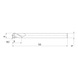 MITSUBISHI MATERIALS MP2SSBR0300 MITSUBISHI, VHM-Kugelkopffr&auml;ser &Oslash;6 mm - MP2SDB, VHM-Kugelkopffr&auml;ser - 2