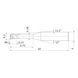MITSUBISHI MATERIALS MP2XLBR0010N008 MITSUBISHI, VHM-Kugelkopffr&auml;ser &Oslash;0.2 mm - MP2XLB, VHM-Kugelkopffr&auml;ser - 2