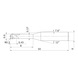 MITSUBISHI MATERIALS MP2XLBR0030N080S06 MITSUBISHI, VHM-Kugelkopffr&auml;ser &Oslash;0.6 mm - MP2XLB, VHM-Kugelkopffr&auml;ser - 2