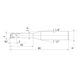 MITSUBISHI MATERIALS MP2XLBR0200N300 MITSUBISHI, VHM-Kugelkopffr&auml;ser &Oslash;4 mm - MP2XLB, VHM-Kugelkopffr&auml;ser - 2