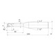 MITSUBISHI MATERIALS MP2XLBR0200N500 MITSUBISHI, VHM-Kugelkopffr&auml;ser &Oslash;4 mm - MP2XLB, VHM-Kugelkopffr&auml;ser - 2