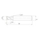 MS2ESD0350L35S04 MITSUBISHI, VHM-Nutenfräser Ø3.5 mm - MS2ES, VHM-Nutenfräser - 2