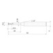 MS2XLD0060N180 MITSUBISHI, VHM-Nuten-und Rippenfräser Ø0.6 mm - MS2XL, VHM-Nuten- und Rippfräser - 2