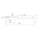 MITSUBISHI MATERIALS MS2XLD0100N160 MITSUBISHI, VHM-Nuten-und Rippenfr&auml;ser &Oslash;1 mm - MS2XL, VHM-Nuten- und Rippfr&auml;ser - 2