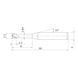 MITSUBISHI MATERIALS MS4XLD0110N060 MITSUBISHI, VHM-Nutenfr&auml;ser &Oslash;1.1 mm - MS4XL, VHM-Nutenfr&auml;ser - 2