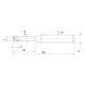 MS4XLD0200N160 MITSUBISHI, VHM-Nutenfräser Ø2 mm - MS4XL, VHM-Nutenfräser - 2