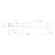 MS4XLD0200N180 MITSUBISHI, VHM-Nutenfräser Ø2 mm - MS4XL, VHM-Nutenfräser - 2