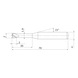 MS4XLD0200N300 MITSUBISHI, VHM-Nutenfräser Ø2 mm - MS4XL, VHM-Nutenfräser - 2