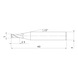 VF2MVD0100 MITSUBISHI, VHM-Nutenfräser Ø1 mm - VF2MV, VHM-Nutenfräser - 2