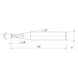 VF2MVD0150 MITSUBISHI, VHM-Nutenfräser Ø1.5 mm - VF2MV, VHM-Nutenfräser - 2