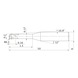 MITSUBISHI MATERIALS VF2XLBR0010N015S06 MITSUBISHI, VHM-Kugelkopffr&auml;ser &Oslash;0.2 mm - VF2XLB, VHM-Kugelkopffr&auml;ser - 2