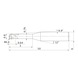 MITSUBISHI MATERIALS VF2XLBR0040N030S06 MITSUBISHI, VHM-Kugelkopffr&auml;ser &Oslash;0.8 mm - VF2XLB, VHM-Kugelkopffr&auml;ser - 2