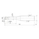 MITSUBISHI MATERIALS VF2XLBR0040N080S04 MITSUBISHI, VHM-Kugelkopffr&auml;ser &Oslash;0.8 mm - VF2XLB, VHM-Kugelkopffr&auml;ser - 2