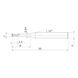 VF2XLD0100N080 MITSUBISHI, VHM-Nutenfräser Ø1 mm - VF2XL, VHM-Nutenfräser - 2