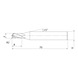 VF4MBR0200 MITSUBISHI, VHM-Kugelkopffräser Ø4 mm - VF4MB, VHM-Kugelkopffräser - 2