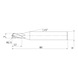 VF4MBR0250 MITSUBISHI, VHM-Kugelkopffräser Ø5 mm - VF4MB, VHM-Kugelkopffräser - 2