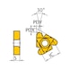 MITSUBISHI MATERIALS MMT16ER080APRD VP10MF MITSUBISHI, WSP, Gewindeschneiden, beschichtet - MMT16ER, Wendeschneidplatte, Gewindedrehen - 1