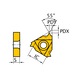 MITSUBISHI MATERIALS MMT16IR200W VP10MF MITSUBISHI, WSP, Gewindeschneiden, beschichtet - MMT16IR, Wendeschneidplatte, Gewindedrehen - 1