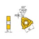MITSUBISHI MATERIALS MMT22ER400ISO VP10MF MITSUBISHI, WSP, Gewindeschneiden, beschichtet - MMT22ER, Wendeschneidplatte, Gewindedrehen - 1