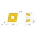 MITSUBISHI MATERIALS CCMT060208-MK MC5015 MITSUBISHI, WSP, Drehen, beschichtet - CCMT, Wendeschneidplatte, positiv - 3