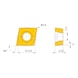MITSUBISHI MATERIALS CCMT09T308-MK MC5005 MITSUBISHI, WSP, Drehen, beschichtet - CCMT, Wendeschneidplatte, positiv - 3