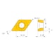 DCET0702V3R-SN NX2525 MITSUBISHI, WSP, Drehen, CERMET - DCET, Wendeschneidplatte, positiv - 3