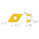 MITSUBISHI MATERIALS DCMT150408-MK MC5015 MITSUBISHI, WSP, Drehen, beschichtet - DCMT, Wendeschneidplatte, positiv - 3