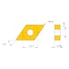 DNMG150408-MJ US905 MITSUBISHI, WSP, Drehen, beschichtet - DNMG, Wendeschneidplatte, negativ - 3
