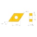 MITSUBISHI MATERIALS DNMG150412-RK MC5015 MITSUBISHI, WSP, Drehen, beschichtet - DNMG, Wendeschneidplatte, negativ - 3