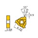 MITSUBISHI MATERIALS MMT11IR140W VP10MF MITSUBISHI, WSP, Gewindeschneiden, beschichtet - MMT11IR, Wendeschneidplatte, Gewindedrehen - 2