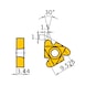 MITSUBISHI MATERIALS MMT16ER080APRD VP10MF MITSUBISHI, WSP, Gewindeschneiden, beschichtet - MMT16ER, Wendeschneidplatte, Gewindedrehen - 2
