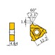 MITSUBISHI MATERIALS MMT22ER400ISO VP10MF MITSUBISHI, WSP, Gewindeschneiden, beschichtet - MMT22ER, Wendeschneidplatte, Gewindedrehen - 2