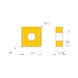 MITSUBISHI MATERIALS SNMG120412-RP MC6015 MITSUBISHI, WSP, Drehen, beschichtet - SNMG, Wendeschneidplatte, negativ - 3