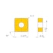 MITSUBISHI MATERIALS SNMG150616-MA MC6015 MITSUBISHI, WSP, Drehen, beschichtet - SNMG, Wendeschneidplatte, negativ - 3