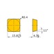 MITSUBISHI MATERIALS SPGN150404 UTI20T MITSUBISHI, WSP, Drehen, unbeschichtet - SPGN, Wendeschneidplatte, positiv - 3