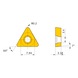 MITSUBISHI MATERIALS TCMT130302 AP25N MITSUBISHI, WSP, Drehen, beschichtet, CERMET - TCMT, Wendeschneidplatte, positiv - 3