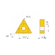 MITSUBISHI MATERIALS TNMG220416-RP MC6015 MITSUBISHI, WSP, Drehen, beschichtet - TNMG, Wendeschneidplatte, negativ - 3