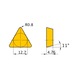 MITSUBISHI MATERIALS TPMN220408T NX2525 MITSUBISHI, WSP, Drehen, CERMET - TPMN, Wendeschneidplatte, positiv - 3