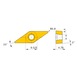 MITSUBISHI MATERIALS VBMT160408 UE6110 MITSUBISHI, WSP, Drehen, beschichtet - VBMT, Wendeschneidplatte, positiv - 3