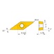 MITSUBISHI MATERIALS VCMT160408-MK MC5015 MITSUBISHI, WSP, Drehen, beschichtet - VCMT, Wendeschneidplatte, positiv - 3
