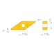 MITSUBISHI MATERIALS VNMG160404-MH UE6105 MITSUBISHI, WSP, Drehen, beschichtet - VNMG, Wendeschneidplatte, negativ - 3