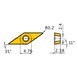 MITSUBISHI MATERIALS VPGT080202M-SMG VP15TF MITSUBISHI, WSP, Drehen, beschichtet - VPGT, Wendeschneidplatte, positiv - 3