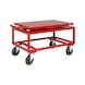 Plato giratorio, capacidad de carga de 800 kg, rojo - Plato giratorio para carro de palés - 1