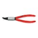 Pince à circlips KNIPEX J22 180 mm, coudée à 45 degrés, pour bagues internes - Pinces pour anneaux de retenue, coudée à 45° - 2