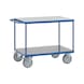 Tischwagen Ladefläche 850x500 mm mit 2 Böden Hart-PVC - Tischwagen mit 2 Ladeflächen aus Hart-PVC - 1